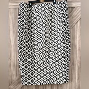 Lane Bryant Monochrome Diamond Pencil Skirt